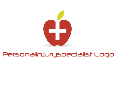 apple with health care cross logo