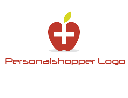 apple with health care cross logo