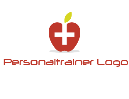 apple with health care cross logo