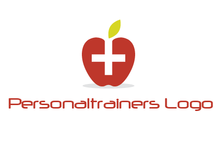 apple with health care cross logo