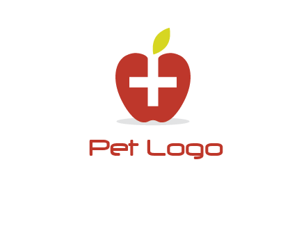 apple with health care cross logo