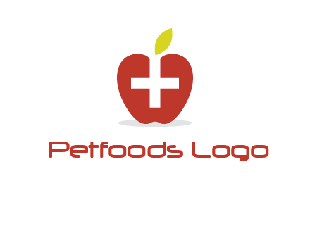 apple with health care cross logo
