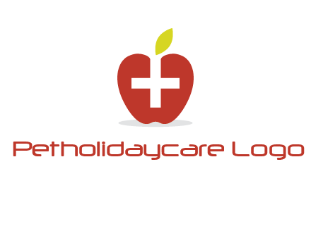 apple with health care cross logo