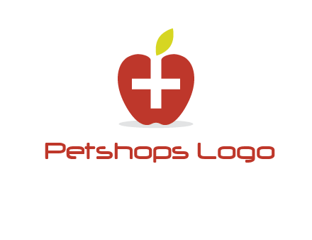 apple with health care cross logo