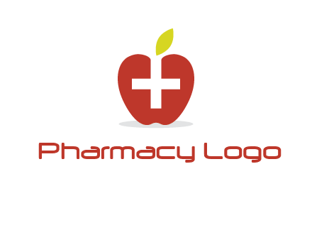 apple with health care cross logo