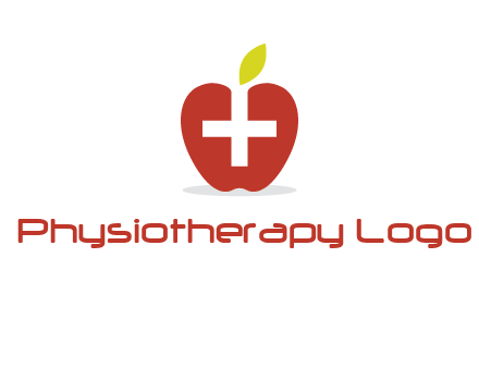 apple with health care cross logo