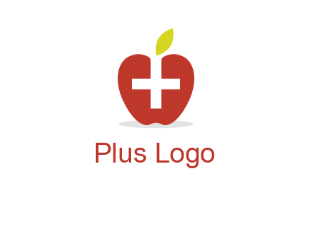 apple with health care cross logo