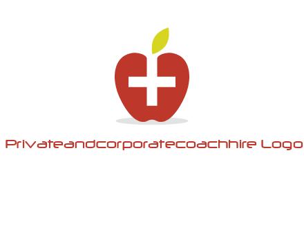 apple with health care cross logo