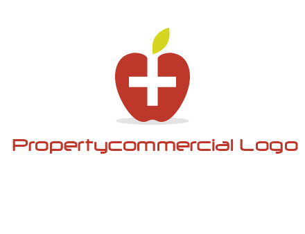 apple with health care cross logo