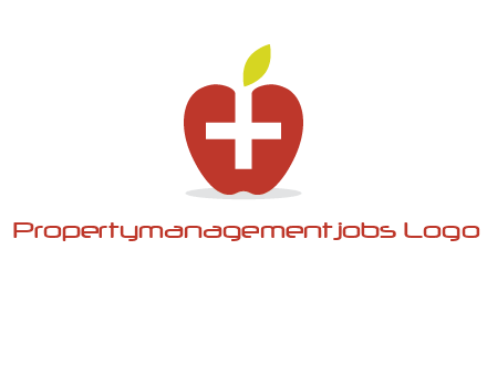 apple with health care cross logo