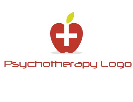 apple with health care cross logo