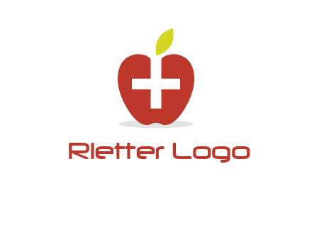 apple with health care cross logo