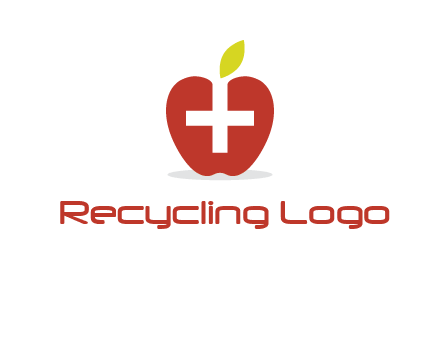 apple with health care cross logo