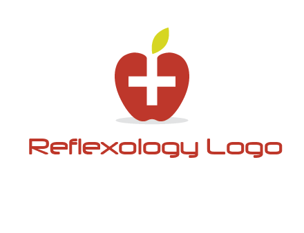 apple with health care cross logo