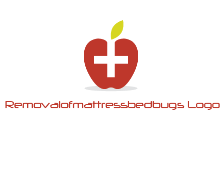 apple with health care cross logo