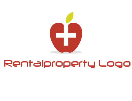 apple with health care cross logo