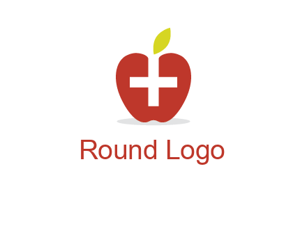 apple with health care cross logo