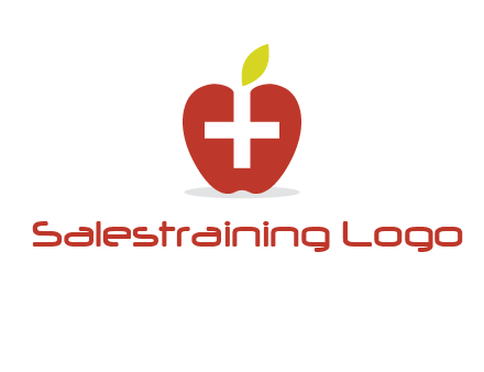 apple with health care cross logo