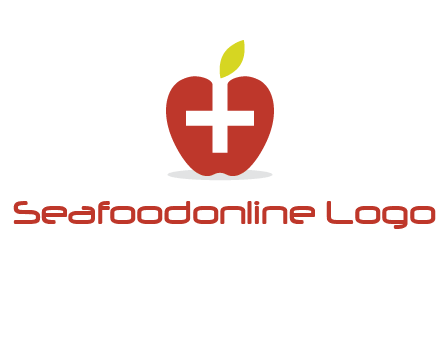 apple with health care cross logo