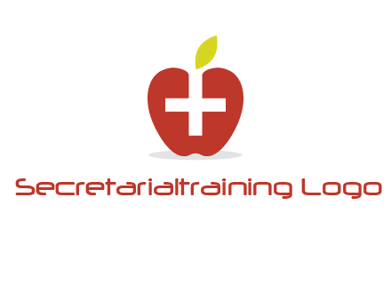 apple with health care cross logo