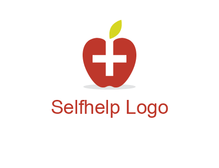 apple with health care cross logo