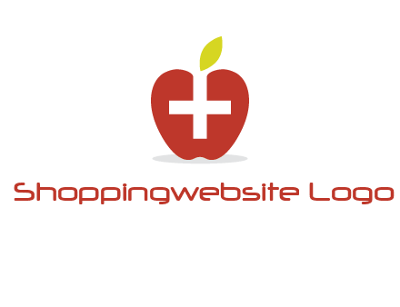 apple with health care cross logo