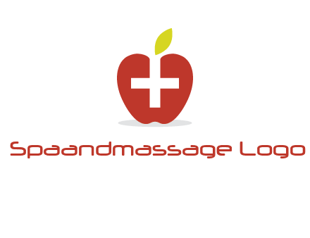 apple with health care cross logo