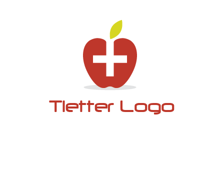 apple with health care cross logo