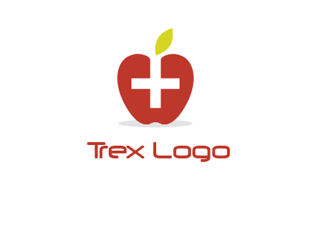 apple with health care cross logo