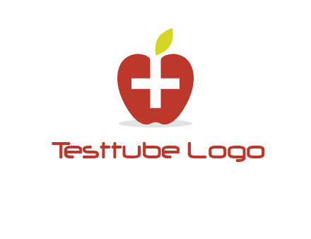apple with health care cross logo