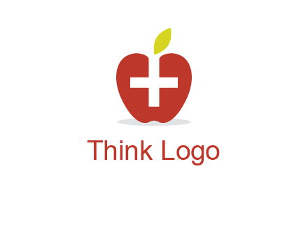 apple with health care cross logo