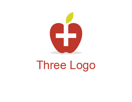 apple with health care cross logo