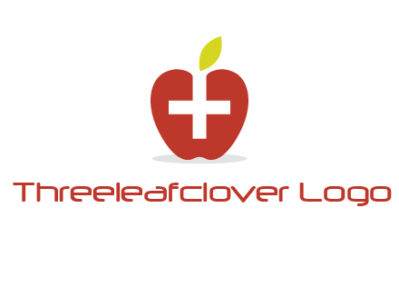 apple with health care cross logo