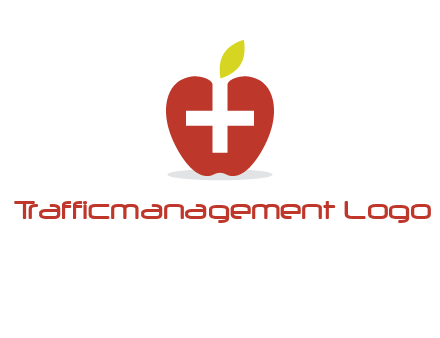 apple with health care cross logo