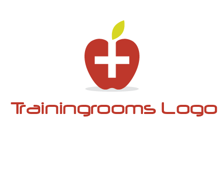 apple with health care cross logo