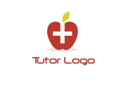 apple with health care cross logo