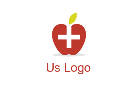 apple with health care cross logo