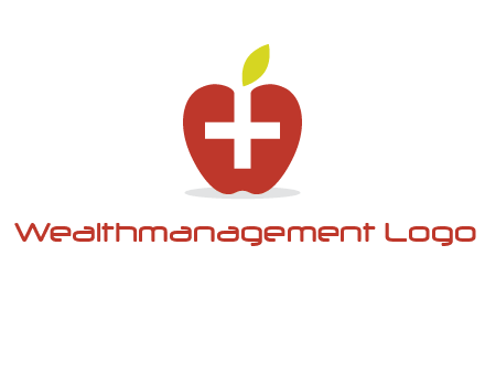 apple with health care cross logo