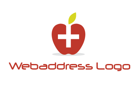 apple with health care cross logo