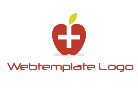 apple with health care cross logo