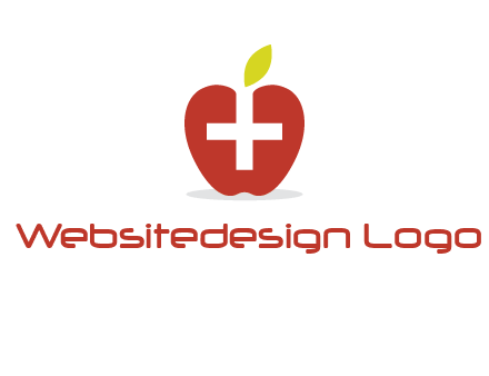 apple with health care cross logo