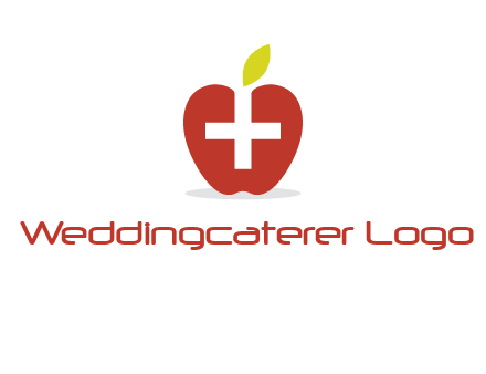 apple with health care cross logo