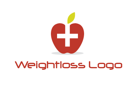 apple with health care cross logo