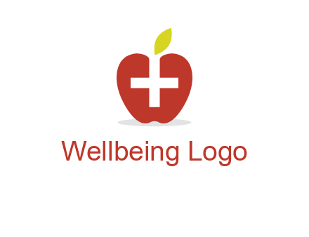 apple with health care cross logo