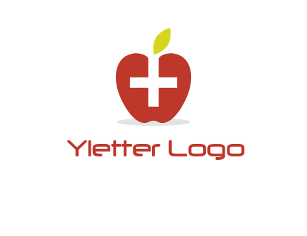 apple with health care cross logo