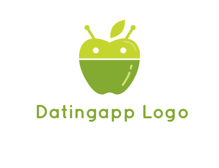 android mix with apple logo
