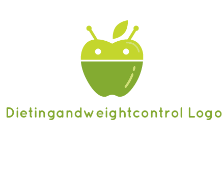 android mix with apple logo