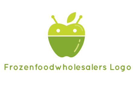 android mix with apple logo