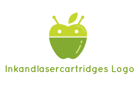 android mix with apple logo