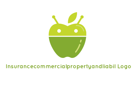 android mix with apple logo